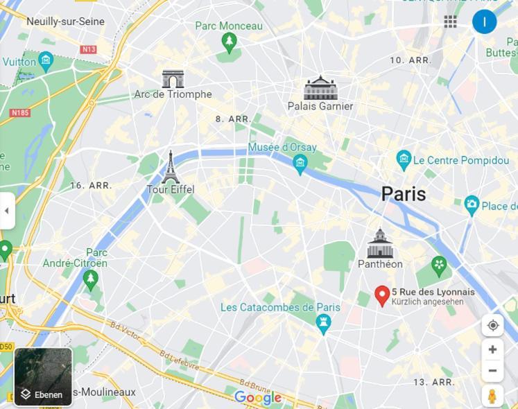 Petite Maison Avec Cour Dans Les Beaux Quartiers-Vous Faites Le Menage- Very Good Prices For T-H-E Location But You Have To Clea-N Th-E Flat Leilighet Paris Eksteriør bilde